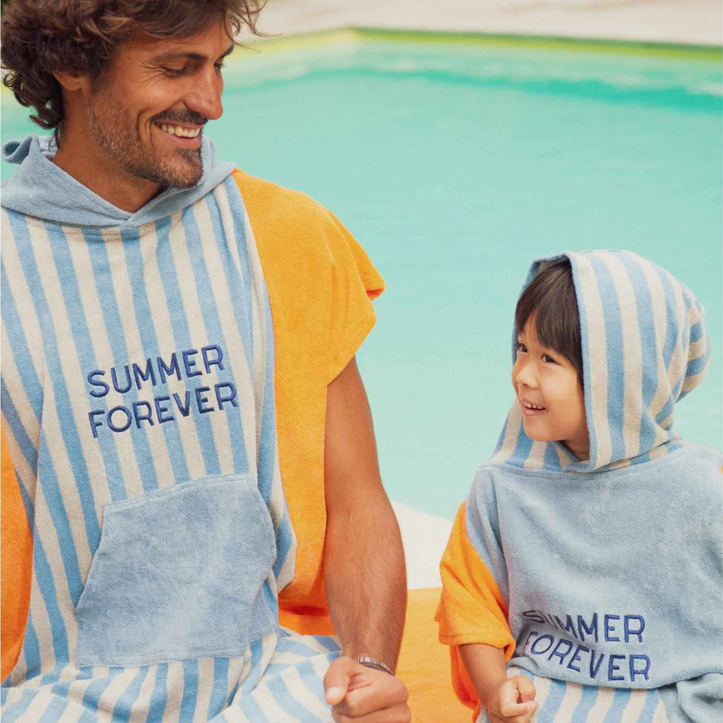 Chamaye Badeponcho Summer Forever blau