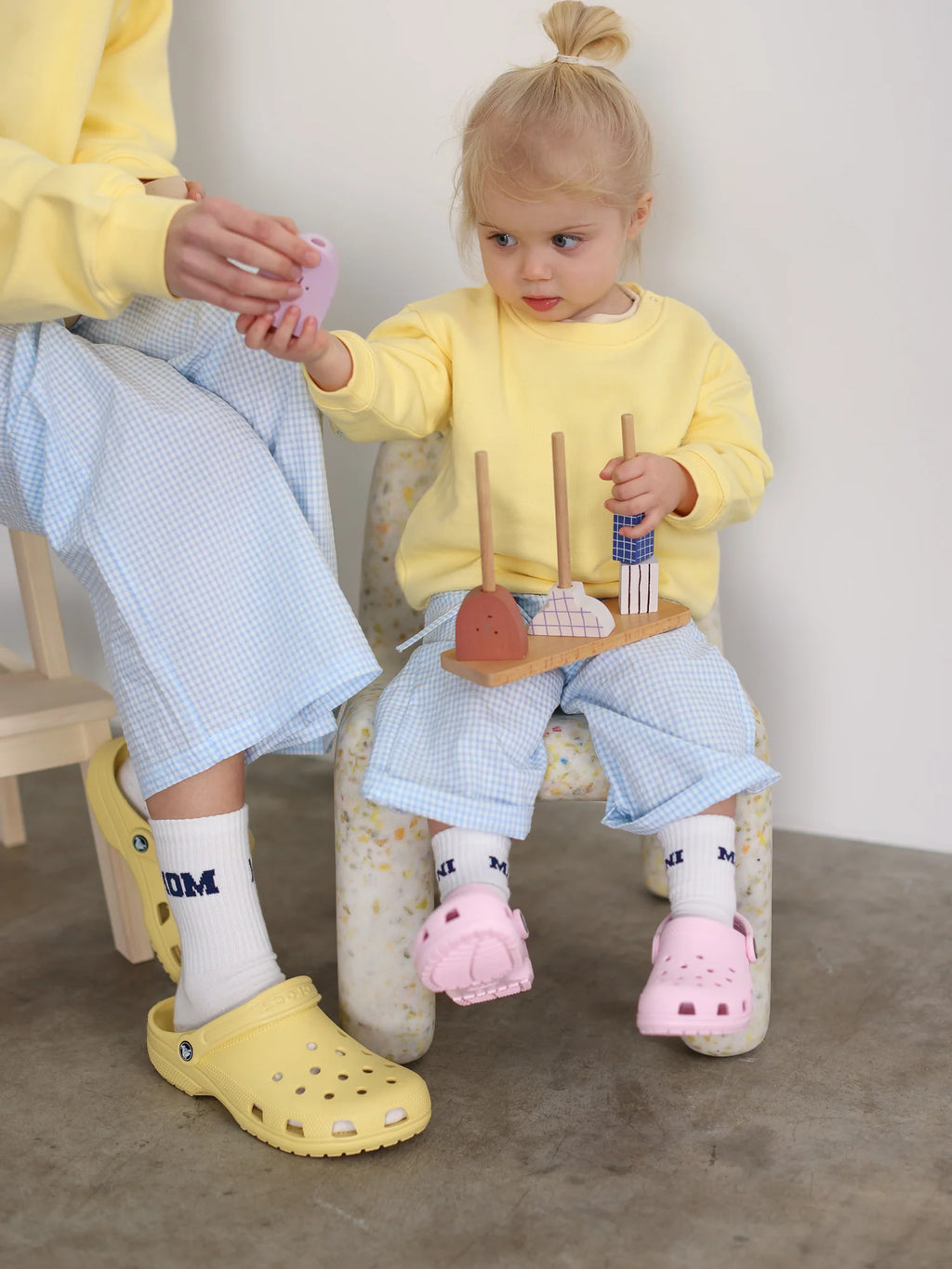 Famvibes Gingham Hose blue/white