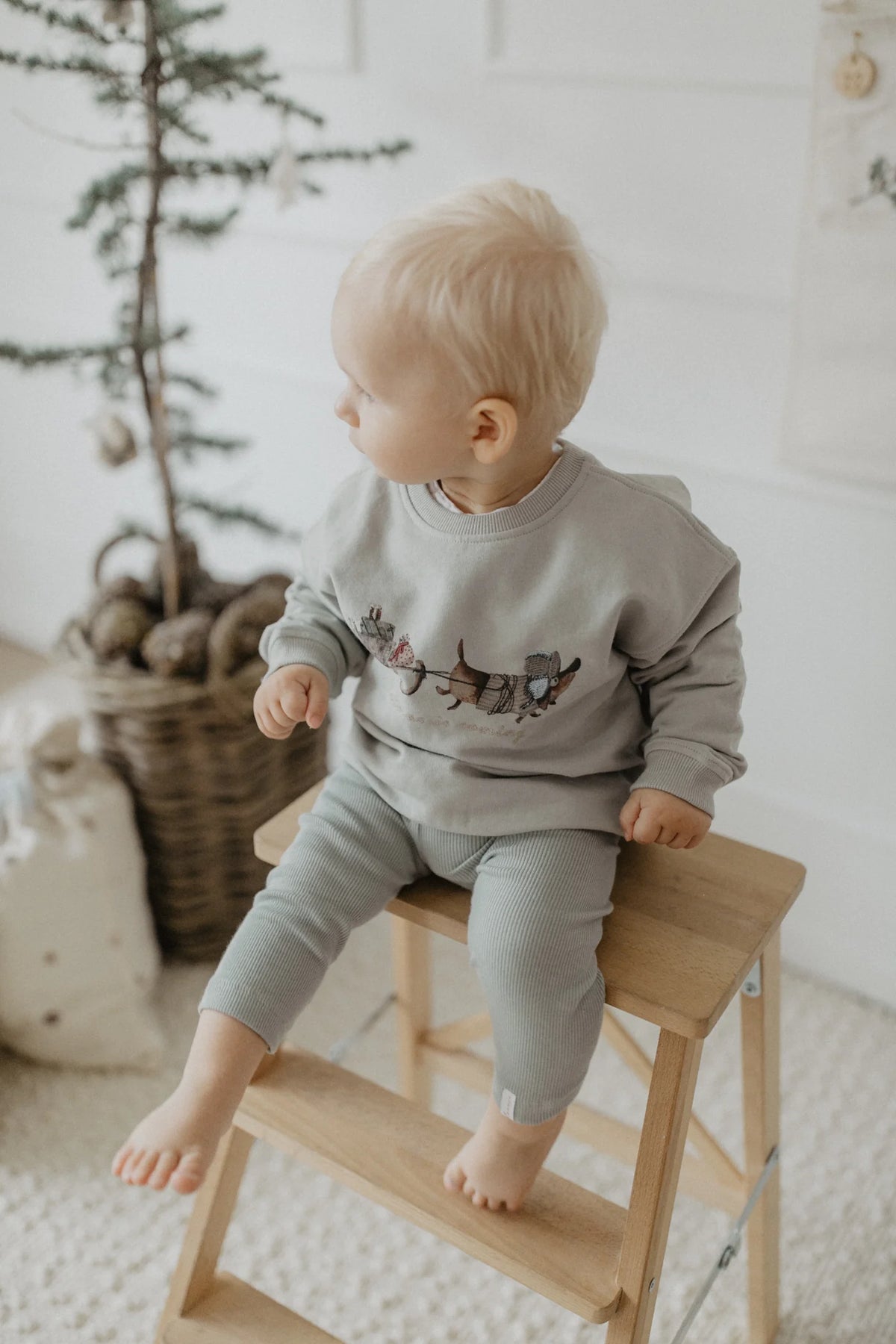 Unisex Oversized Sweatshirt Dackel 'christmas is coming'