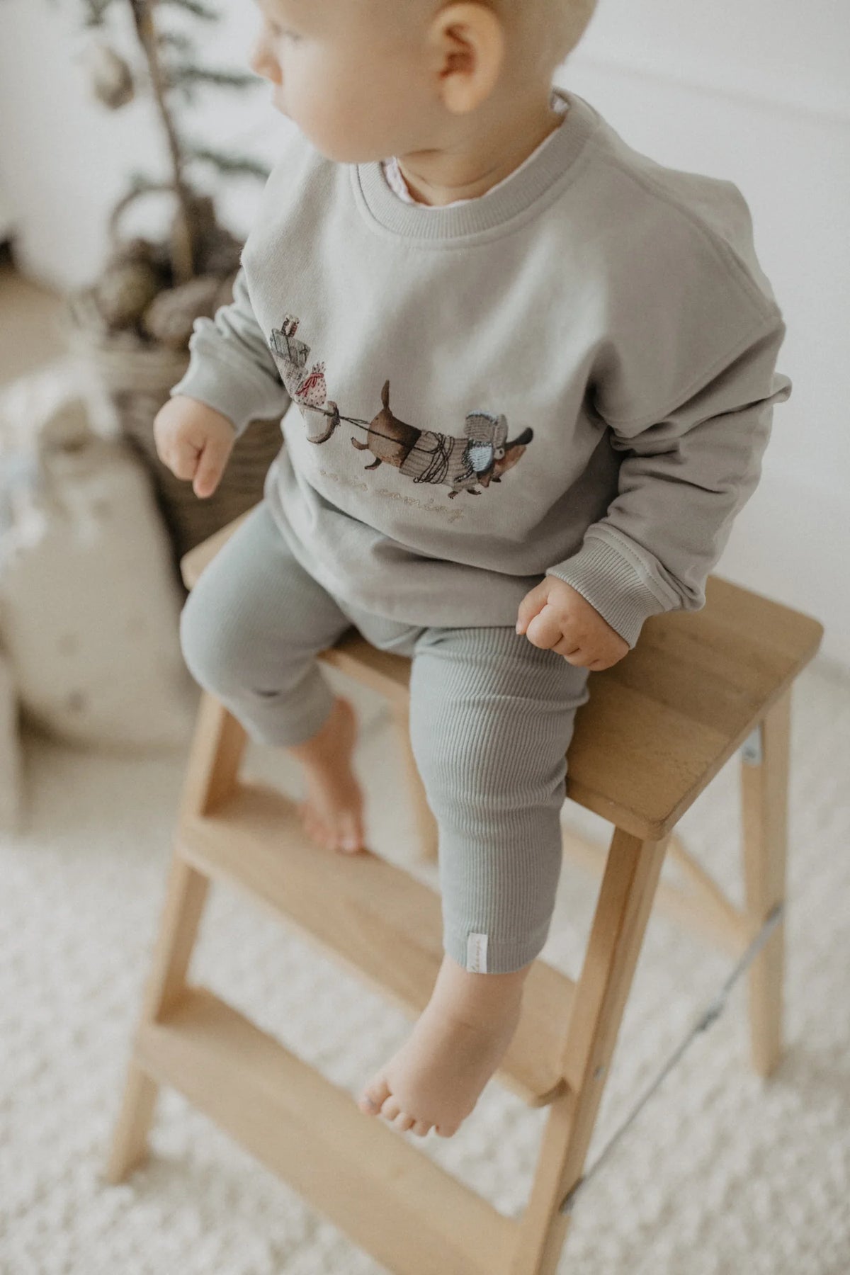 Unisex Oversized Sweatshirt Dackel 'christmas is coming'