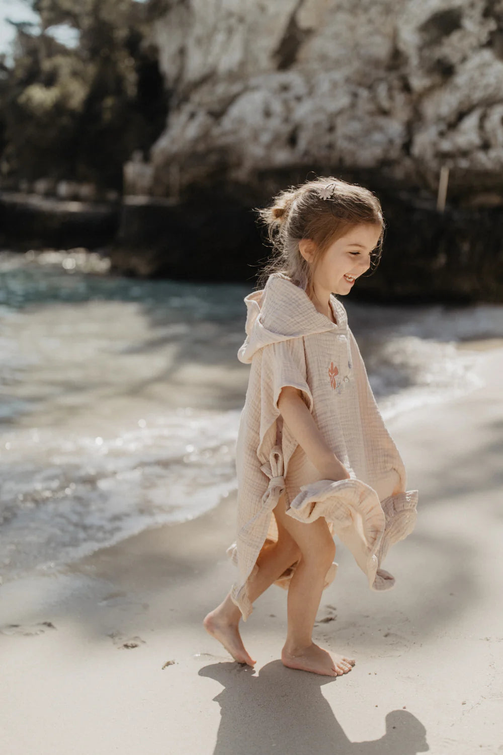 Leevje Badeponcho Muslin Sunshine